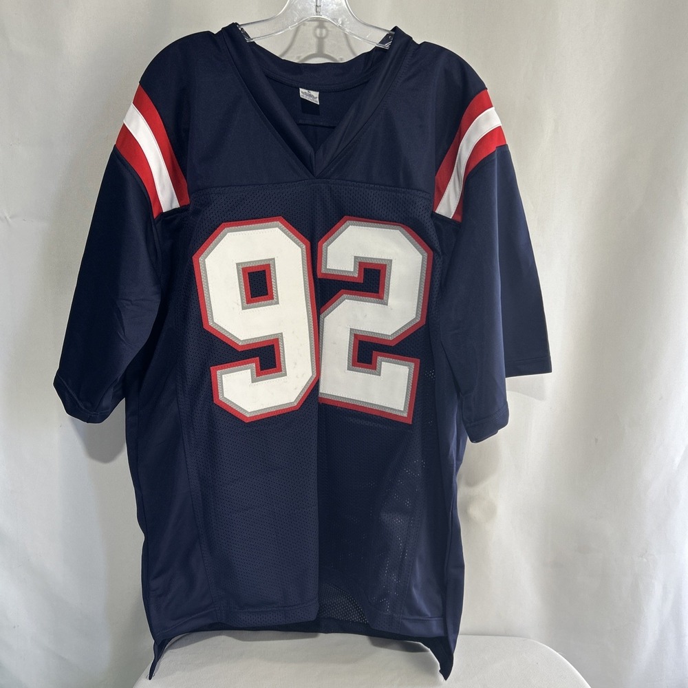 Joshua Farmer Autographed PATRIOTS custom Football Jersey  JSA  X-Large